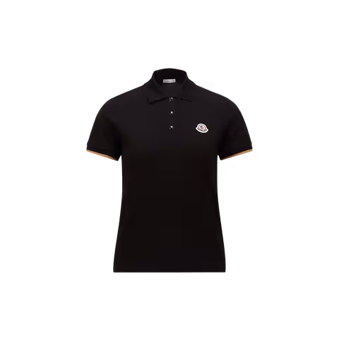 Logo Patch Cotton Piquet Polo Shirt